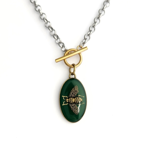 Gucci Jewelry - Gucci - Upcycled Bee Charm Necklace